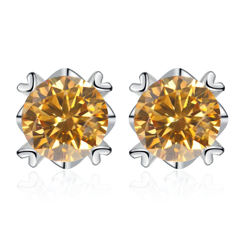 Damen Ohrstecker mit exquisiten bunten Kristallen Shop Nory