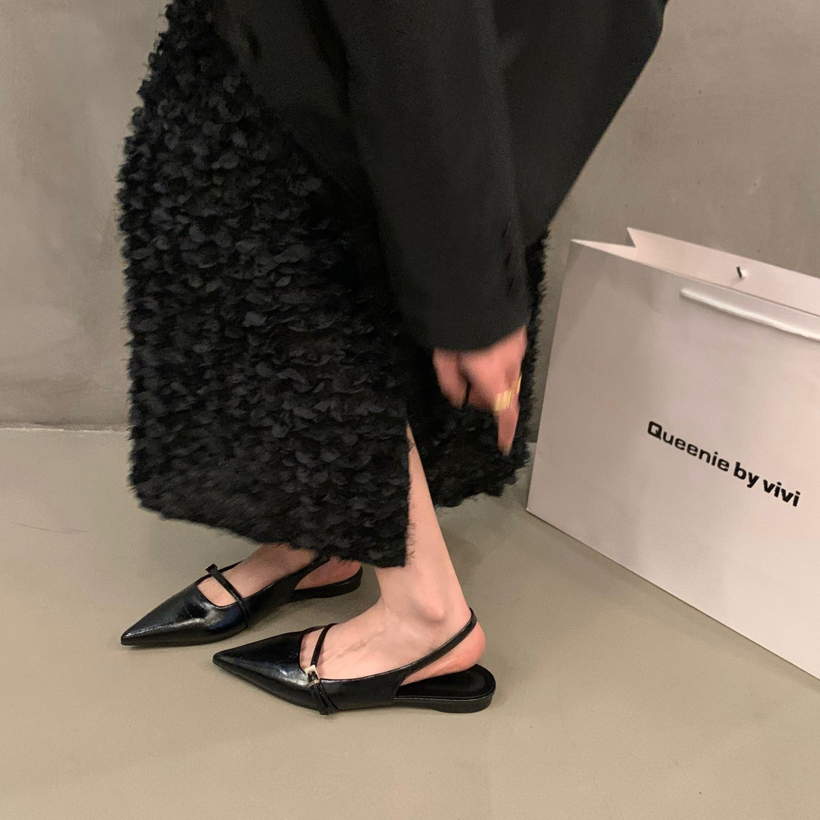 Damen Slingback Pumps mit eleganten Spitzen und zarten Riemchen