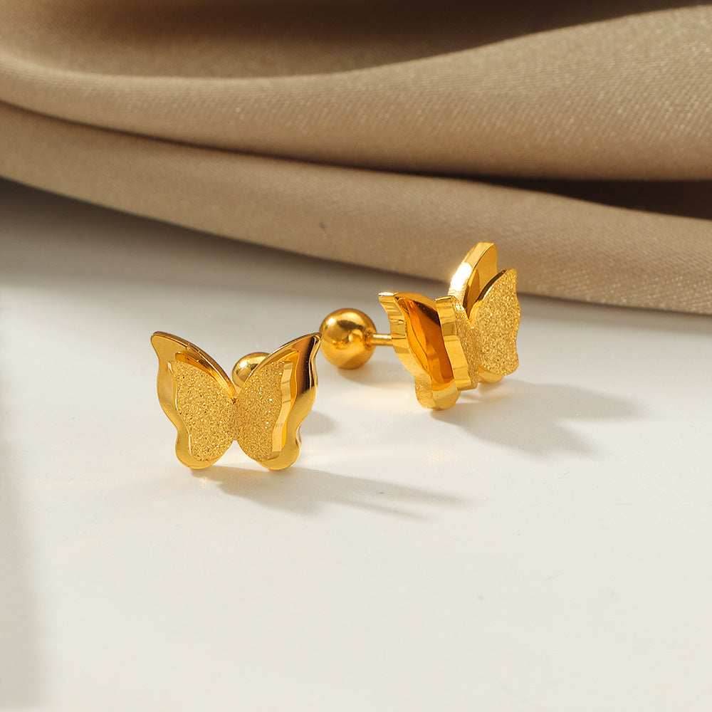 Damen Schmetterlingsdesign Ohrstecker Shop Nory