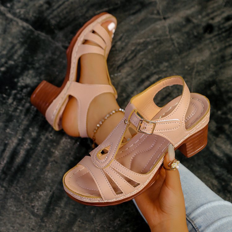 Damen Komfortable Riemchen Sandalen