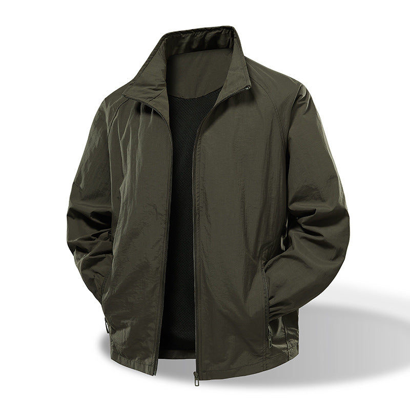 Herren Ultraleichter Windbreaker mit atmungsaktivem Mesh-Futter und verdecktem Reißverschluss Shop Nory