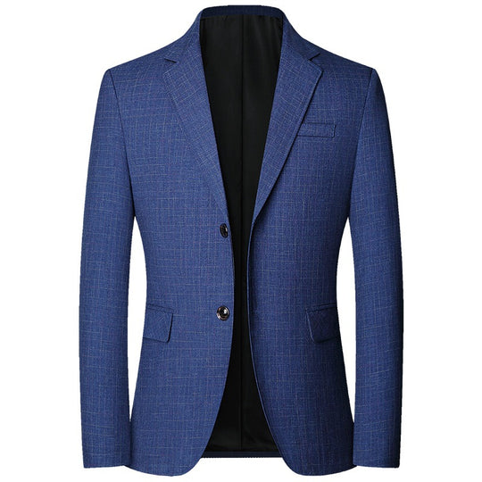 Herren Modernes Slim-Fit Sakko mit dezentem Karomuster aus leichtem MischgewShop Norye Shop Nory