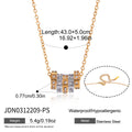 Damen elegante Halskette mit wasserfestem und hypoallergenem Design aus Edelstahl Shop Nory
