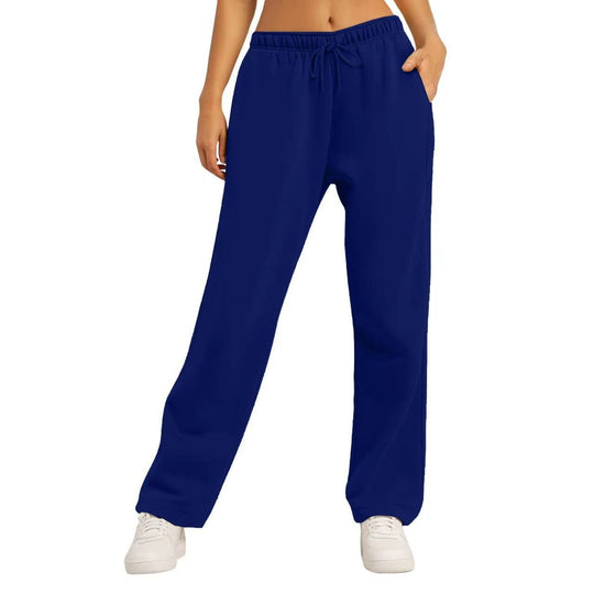 Damen nan extraweiche Relax-Hose mit hohem Komfortbund Kordelzug und geradem Bein Shop Nory