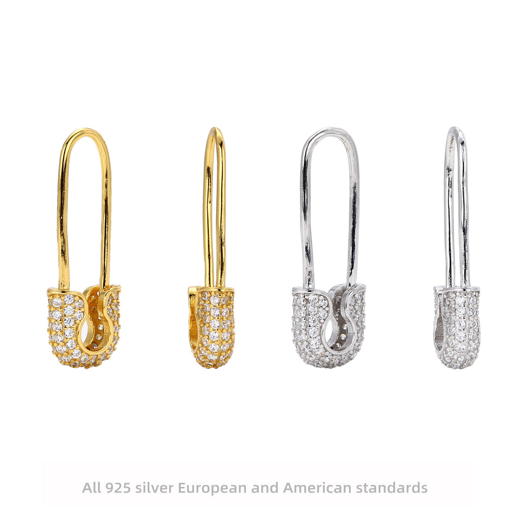 Damen Ohrhänger mit luxuriösem Zirkonbesatz aus hochwertigem 925 Sterling Silber Shop Nory