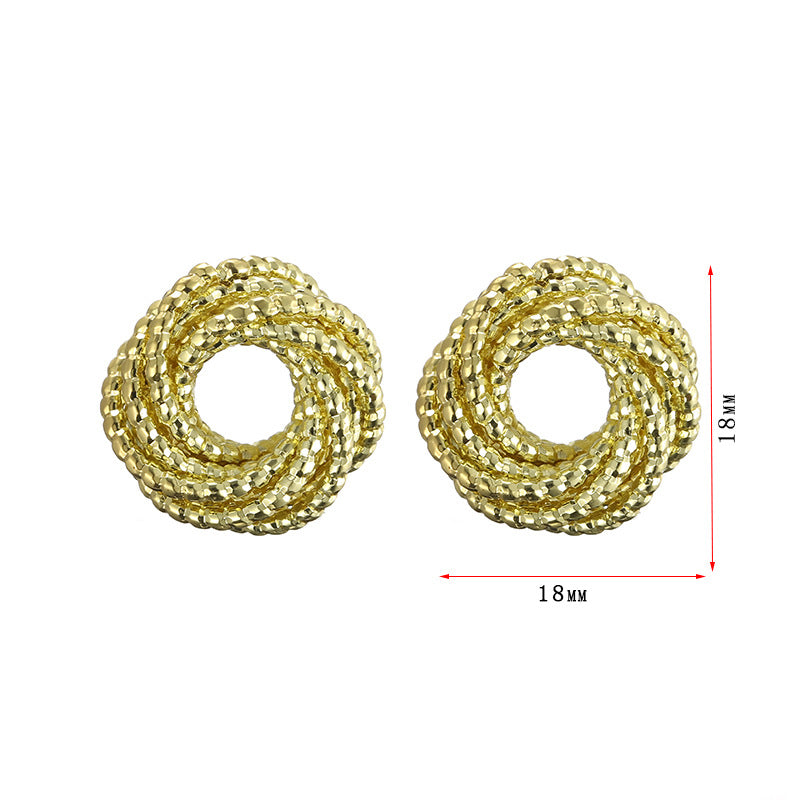 Damen Ohrstecker im eleganten spiralförmigen Design Shop Nory