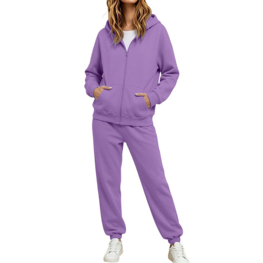 Damen Komfortabler Kapuzenpullover und Jogginghose Set Shop Nory