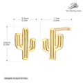 Damen Ohrstecker im stilvollen Kaktusdesign aus 925 Sterling Silber Shop Nory