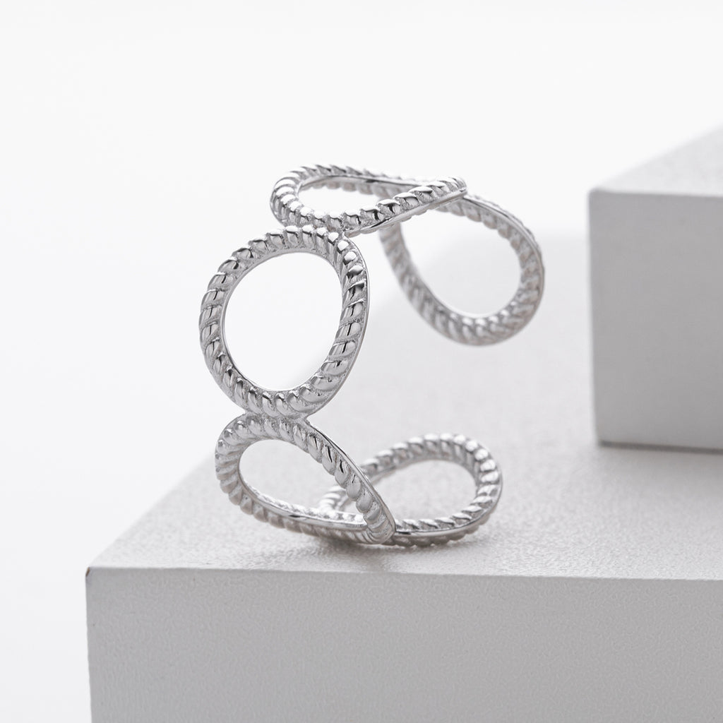 Damen Offener Ring aus 925 Sterlingsilber mit elegantem Design Shop Nory