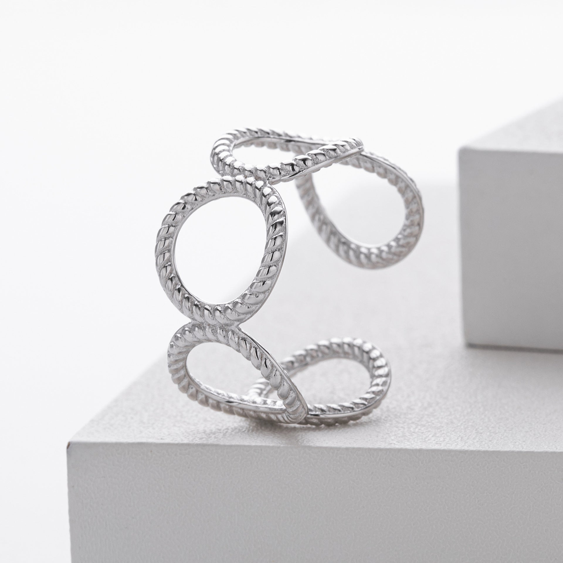 Damen Offener Ring aus 925 Sterlingsilber mit elegantem Design Shop Nory
