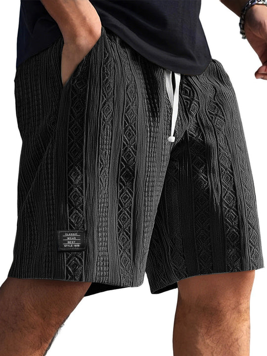 Herren Stilvolle Freizeithosen im lässigen Strickdesign