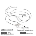 Damen Lange Kette mit Blumendesign Shop Nory