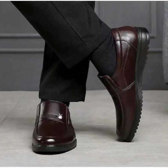 Herren Eleganter Lederoptik-Slipper mit rutschfester Profilsohle Shop Nory