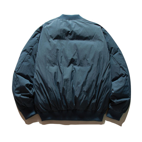 Herren Voluminöse Boxy-Bomberjacke mit wattierter Isolierung und dezenter Brust-Reißverschlusstasche Shop Nory