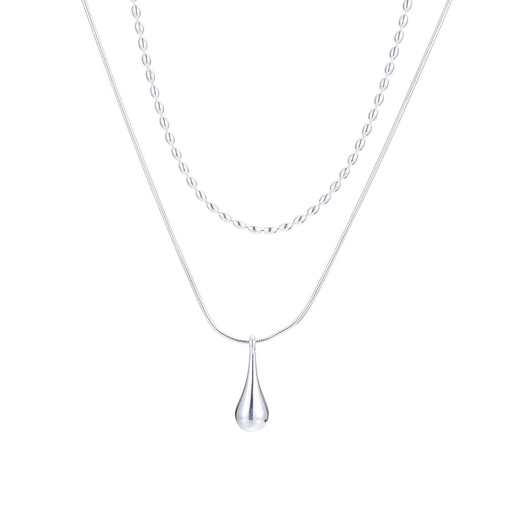 Damen Halskette mit eleganten Tropfenformen Shop Nory