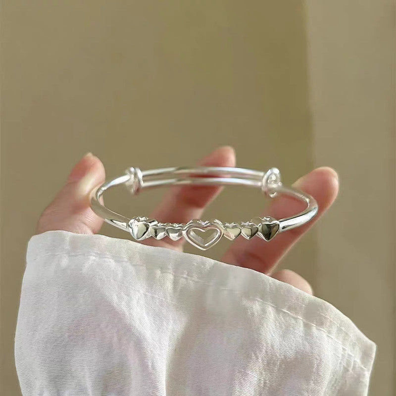 Damen Offenes Armband mit herzförmigem Design Shop Nory