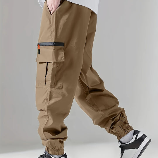 Herren Cargo-Jogginghose im Utility‑Style mit versiegelter Reißverschlusstasche & elastischen Beinbündchen Shop Nory