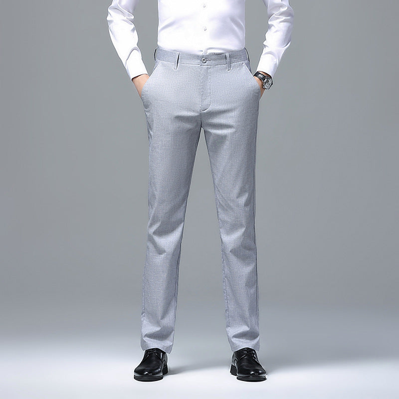 Herren Schmale Chino-Businesshose mit Bügelfalte und leichtem Stretch Shop Nory