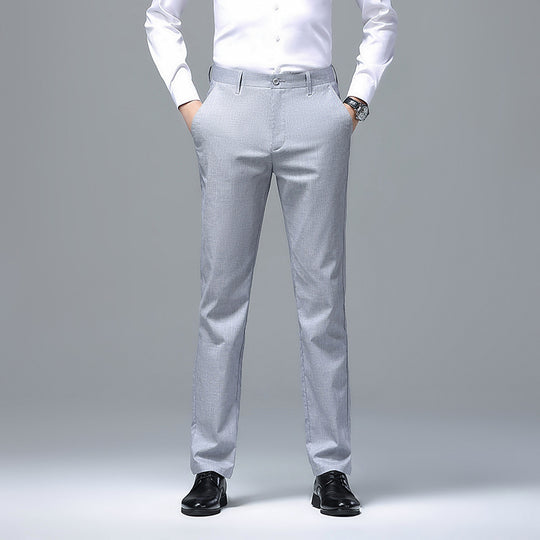 Herren Schmale Chino-Businesshose mit Bügelfalte und leichtem Stretch Shop Nory