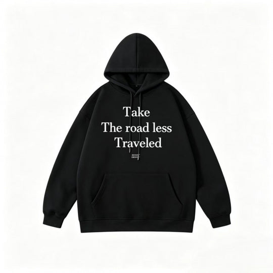 Unisex Oversize-Kapuzenpullover mit Statement-Print und Kängurutasche Shop Nory