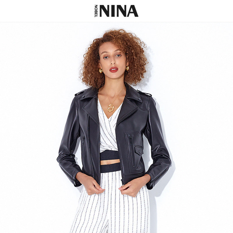 Damen Stylische Bikerjacke Shop Nory