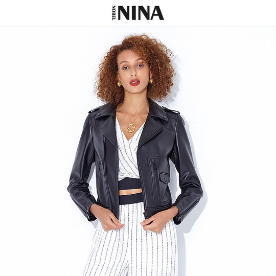 Damen Stylische Bikerjacke Shop Nory