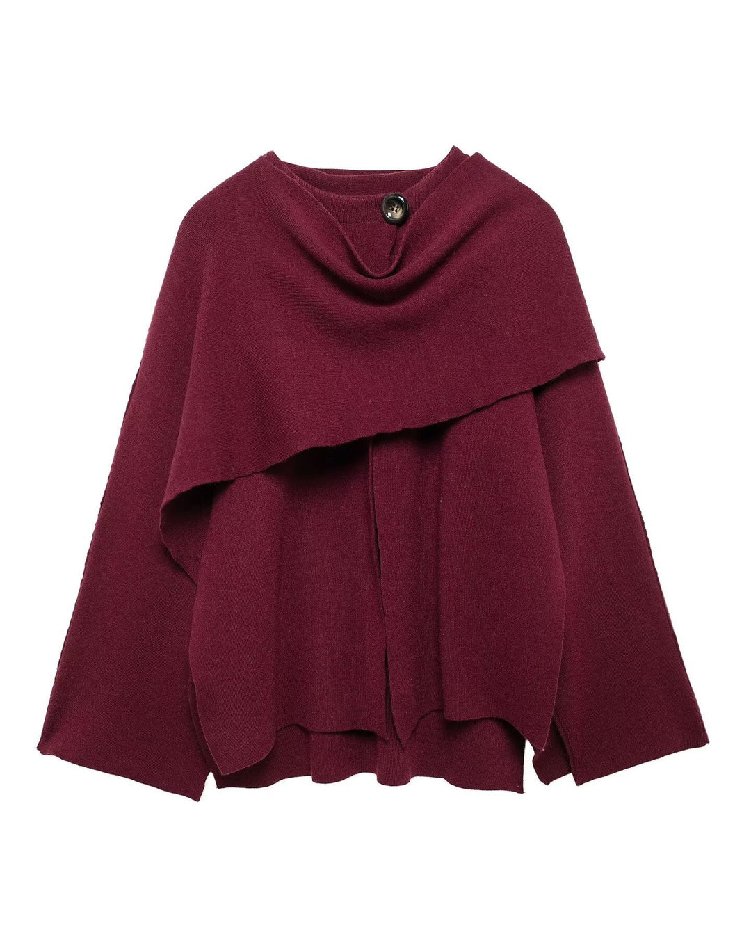Schal Kurzer Strickmantel