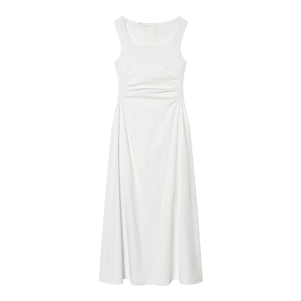 Damen elegantes Maxikleid mit quadratischem Ausschnitt und schmeichelndem Schnitt Shopnory