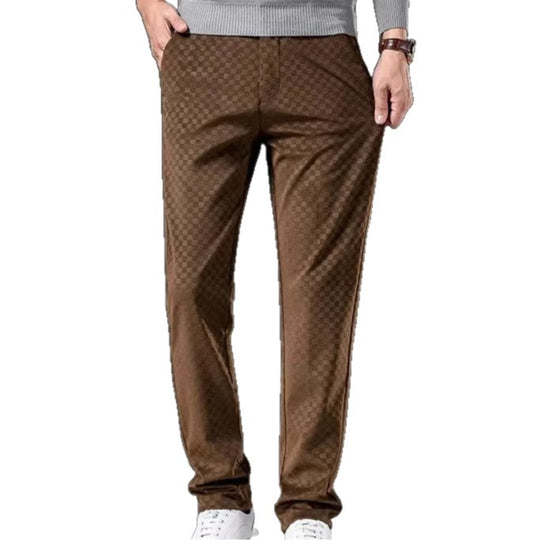 Herren Modische Freizeit-Hose mit Karomuster