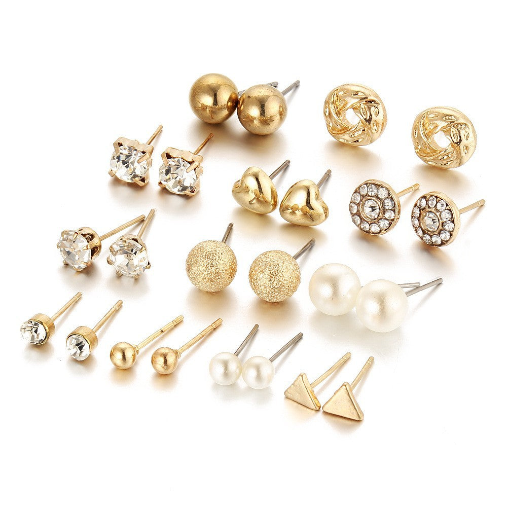 Damen Ohrringe-Set mit stilvollen Designs und funkelnden Akzenten Shop Nory