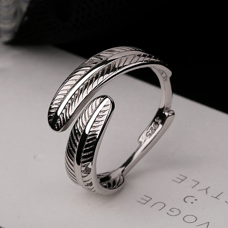 Damen Ring mit filigranem Blattdesign Shop Nory