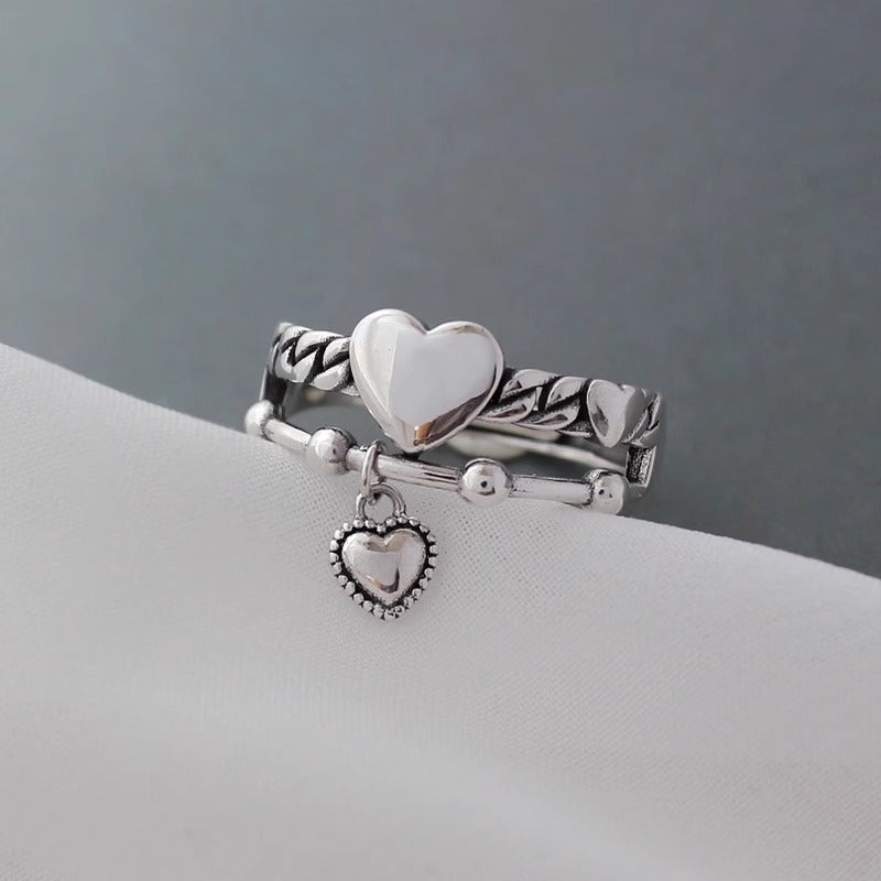 Damen Herzförmiger Ring Shop Nory