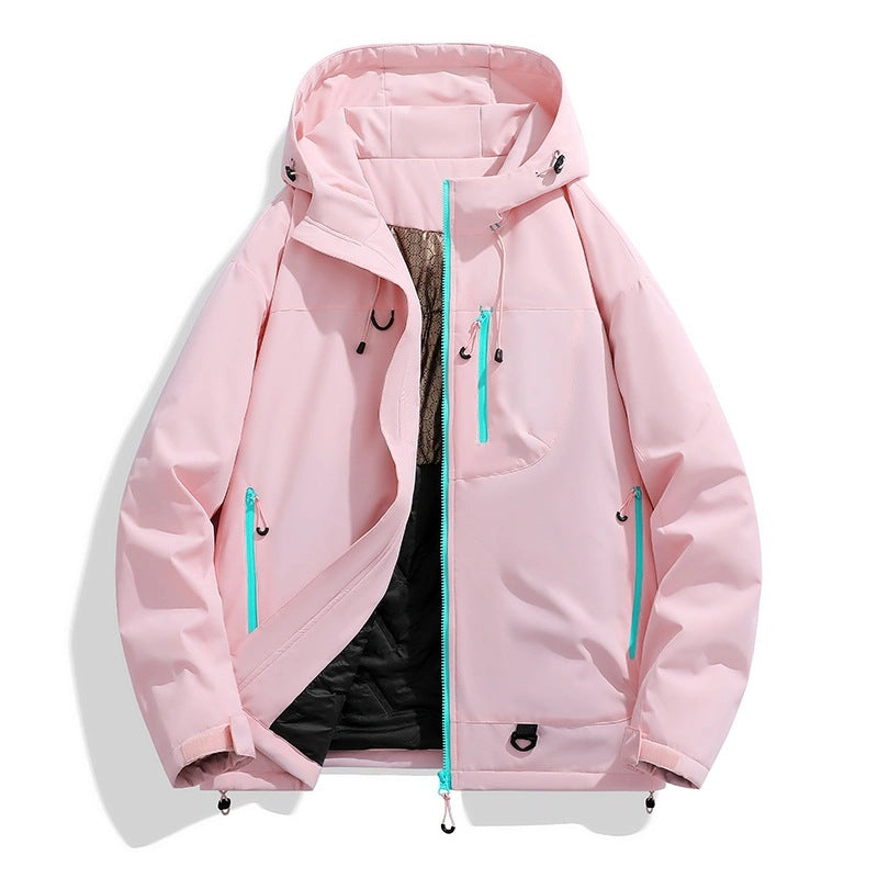 Damen Wasserdichte isolierte Softshell‑Thermojacke mit Kapuze und Multifunktionstaschen Shop Nory