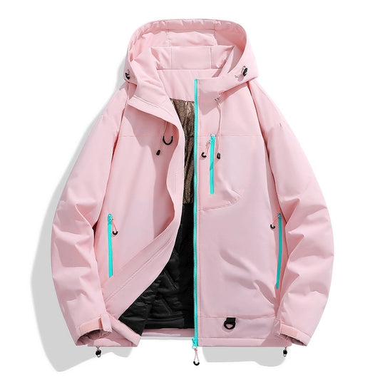 Damen Wasserdichte isolierte Softshell‑Thermojacke mit Kapuze und Multifunktionstaschen Shop Nory