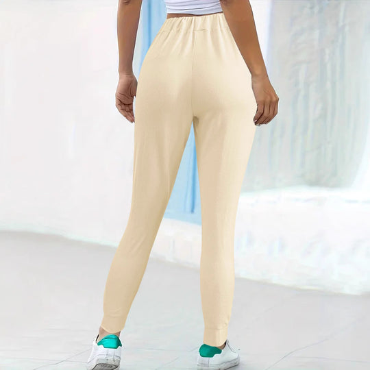 Damen Bequeme Jogginghose mit elastischem Bund und praktischen Taschen