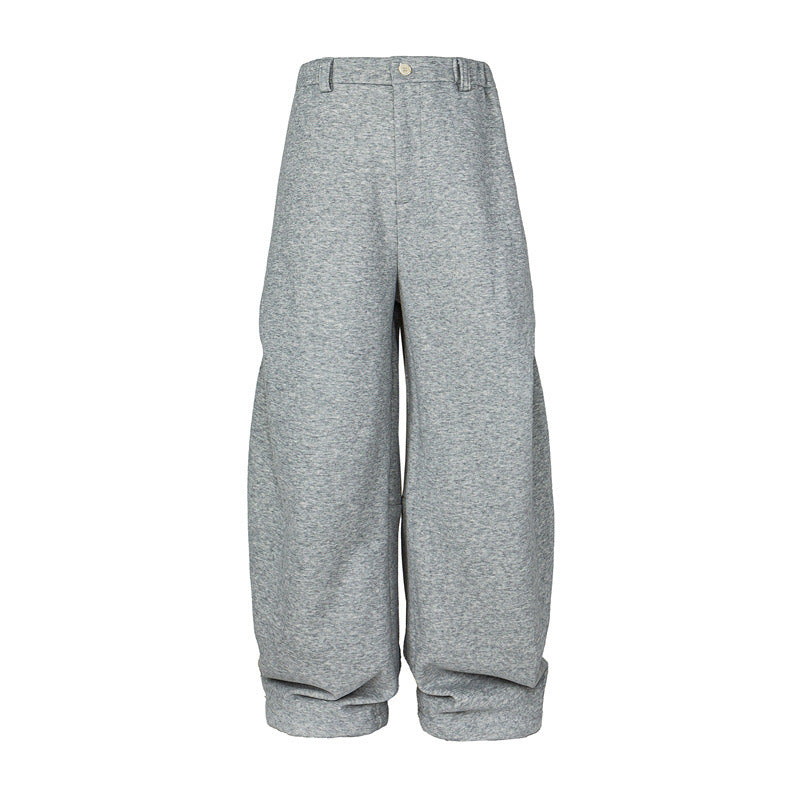 Damen Weite High-Waist Jogginghose aus French-Terry mit umgeschlagenem Saum Shop Nory