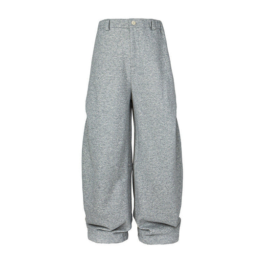 Damen Weite High-Waist Jogginghose aus French-Terry mit umgeschlagenem Saum Shop Nory