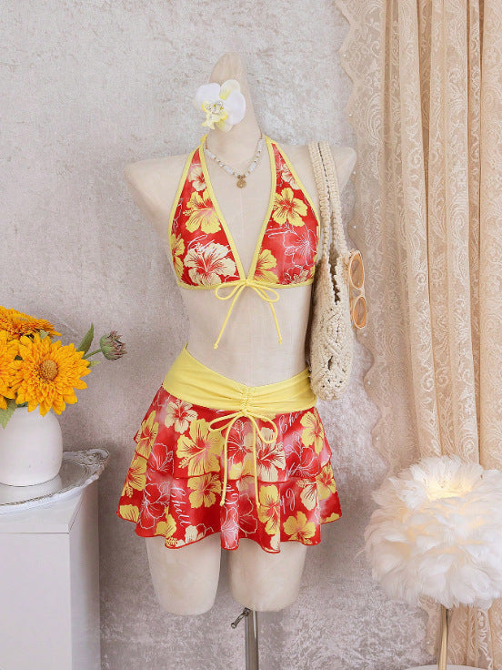 Damen Bikini-Set mit Rock