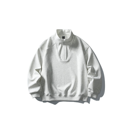 Unisex Relaxed-Halbzip-Sweatshirt mit hohem Kragen und Raglannaht Shop Nory