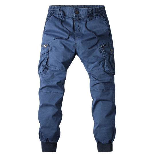 Herren Cargo-Jogginghose mit verstellbarem Bund und praktischen Taschen