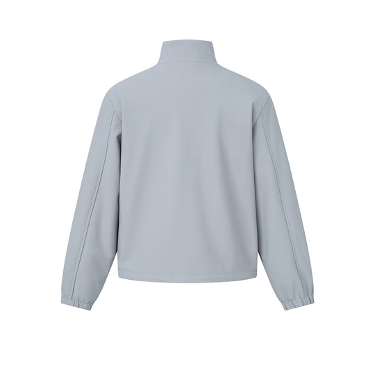 Unisex Kurz geschnittene leichte Softshelljacke mit Stehkragen und elastischen Bündchen Shop Nory
