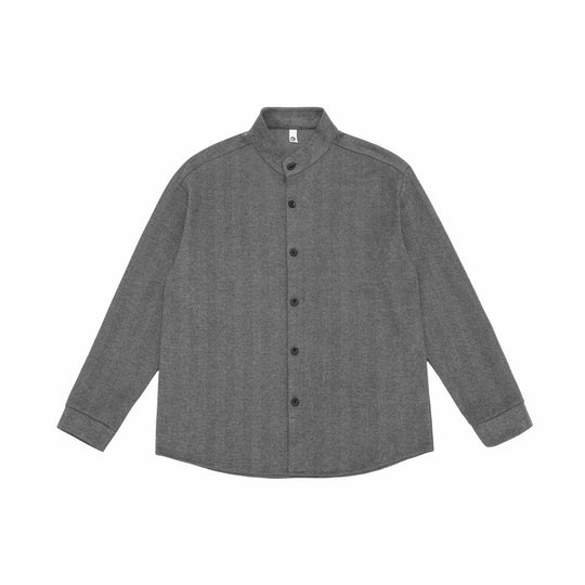 Herren Hemdjacke mit Stehkragen und Fischgrätstruktur Shop Nory