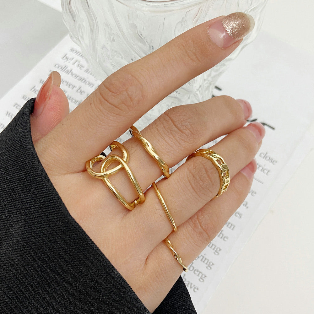 Damen Ring-Set mit einzigartigen Designs und kunstvollen Akzenten Shop Nory