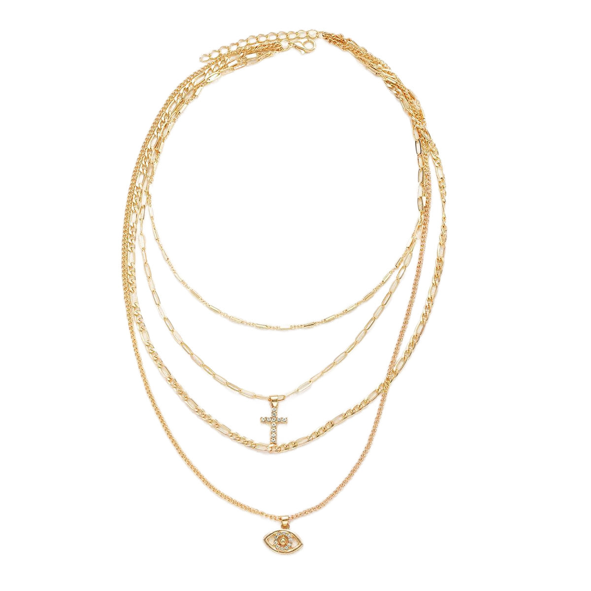 Damen Ketten-Halskette Set mit filigranen und modischen Anhängern Shop Nory