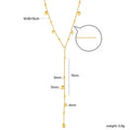 Damen Y-förmige Halskette mit filigranen Anhängern und verstellbarem Design Shop Nory