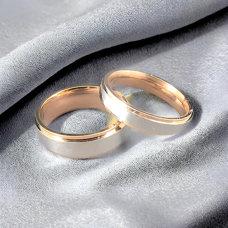 Herren Ring mit edler zweifarbiger Oberflächenstruktur Shop Nory
