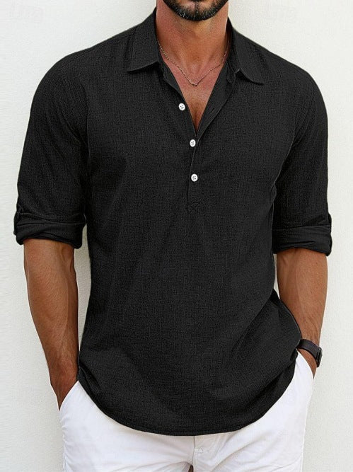 Herren Poloshirt mit modernen Knöpfen und lässigem Schnitt