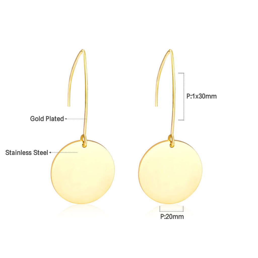 Damen Hängende Ohrstecker aus hochwertigem Edelstahl mit minimalistischem Design Shop Nory