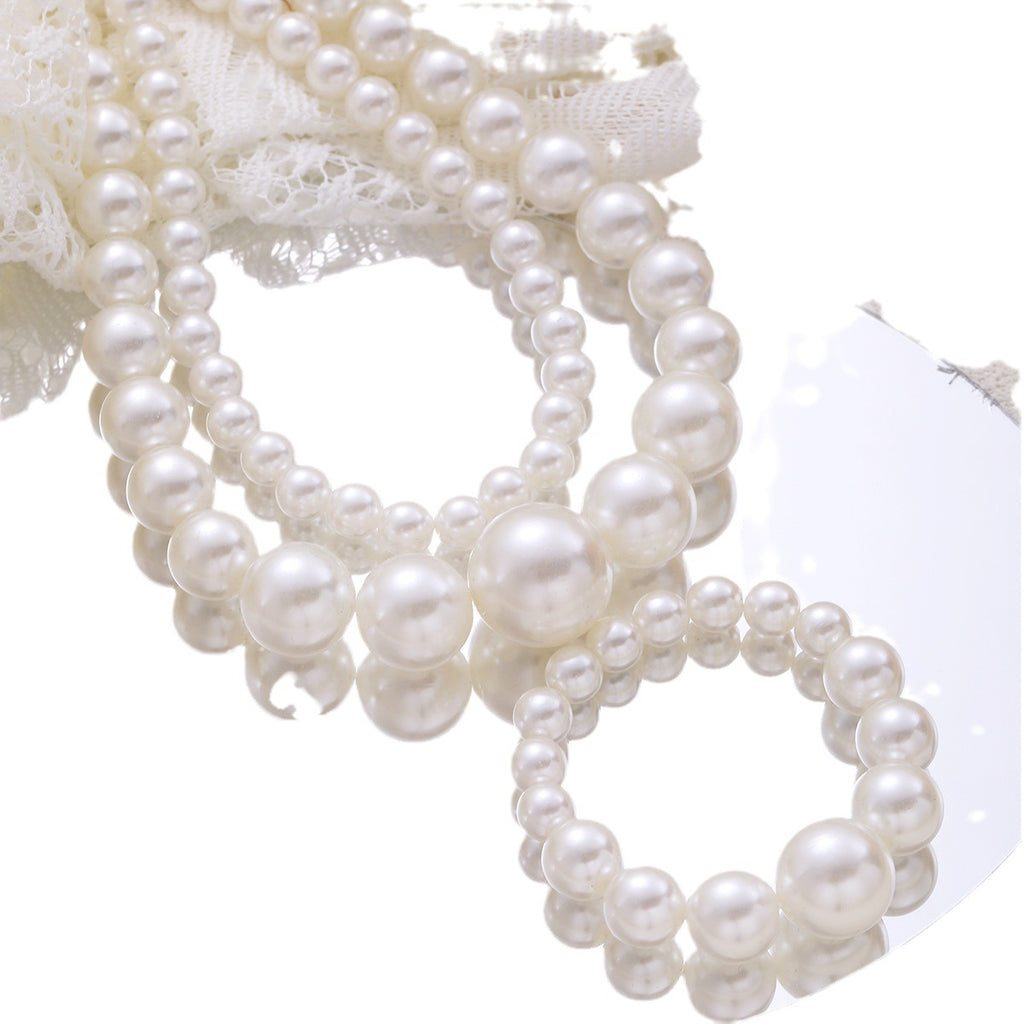 Damen Perlenkette und Armband Set Shop Nory