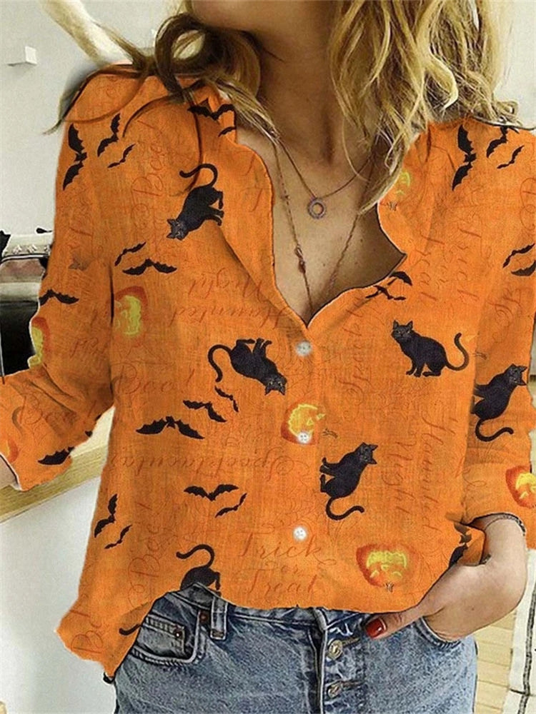 Damen Gemusterte Bluse Shop Nory